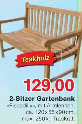 Wiglo Wunderland 2-Sitzer Gartenbank "Piccadilly" Angebot