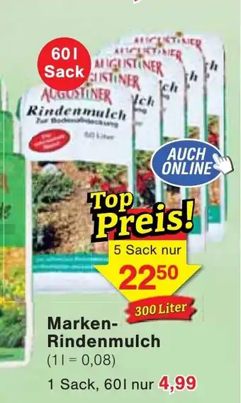 Wiglo Wunderland AUGUSTINER Marken- Rindenmulch 60L Angebot