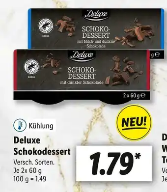 Lidl Deluxe schokodessert Angebot