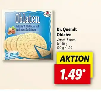 Lidl Dr. quendt oblaten Angebot