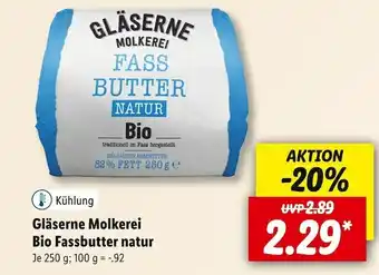 Lidl Gläserne molkerei bio fassbutter natur Angebot