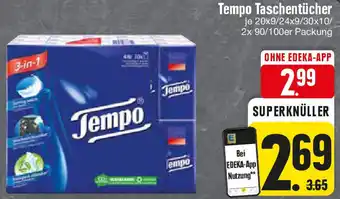 Edeka Tempo Taschentücher Angebot