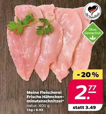 NETTO Meine fleischerei frische hähnchenminutenschnitzel Angebot