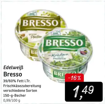 KONSUM Edelweiß Bresso 150g Becher Angebot