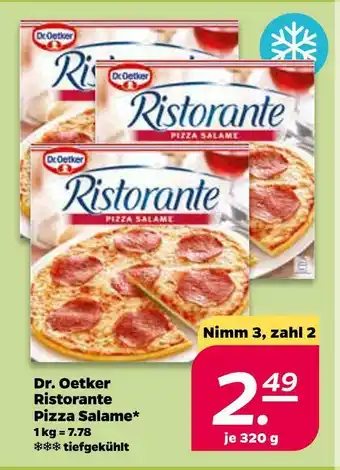 NETTO Dr. oetker steinofenpizza ristorante pizza salame Angebot