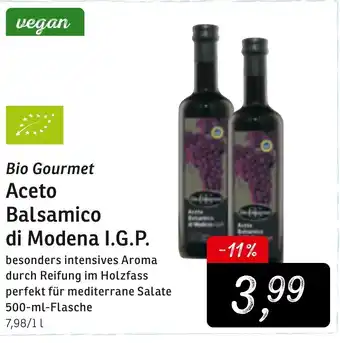 KONSUM Bio Gourmet Aceto Balsamico di Modena I.G.P. 500ml Angebot