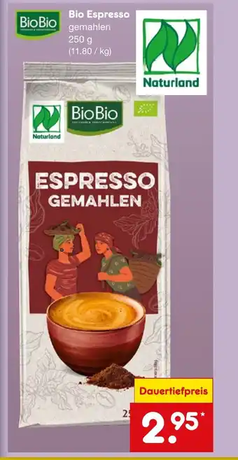Netto Marken-Discount Bio Espresso gemahlen 250 g Angebot