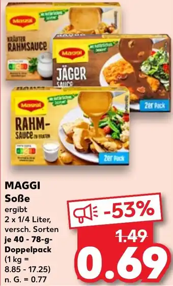 Kaufland MAGGI Soße 40-78 g Doppelpack Angebot