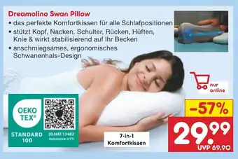 Netto Marken-Discount Dreamolino Swan Pillow Angebot