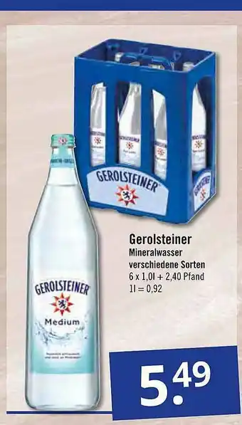 GetränkePartner Gerolsteiner Mineralwasser Angebot