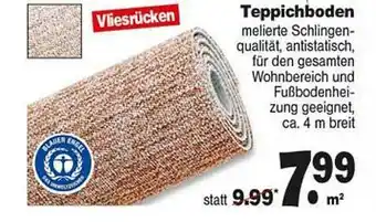 Repo Markt Teppichboden Vliesrücken Angebot