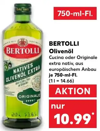 Kaufland BERTOLLI Olivenöl 750-ml-Fl. Angebot