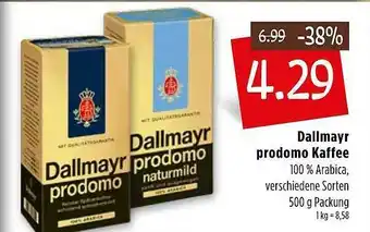 Kupsch Dallmayr Prodomo Kaffee Angebot