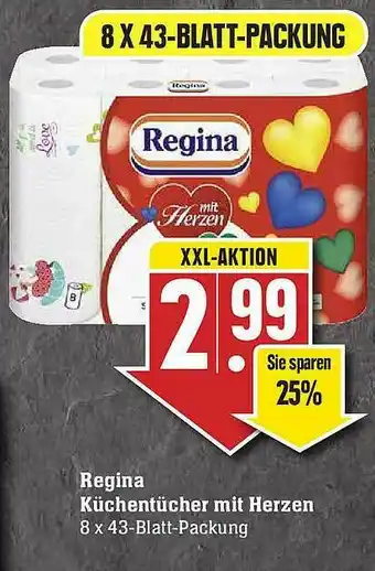 E-Center Regina Küchentücher Mit Herzen Angebot