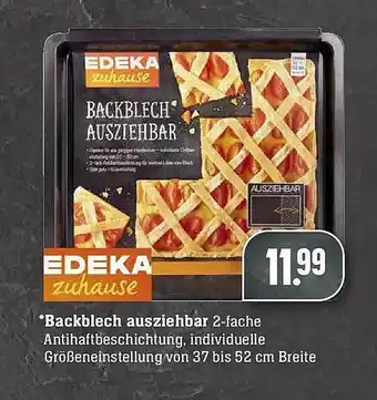 E-Center Edeka Zuhause Backblech Ausziehbar Angebot