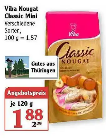 Globus Viga Nougat Classic Mini Angebot