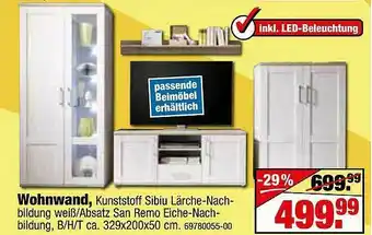 SB Lagerkauf Wohnwand Angebot