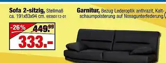 SB Lagerkauf Sofa 2-sitzig, Garnitur Angebot