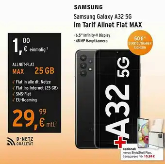 myExtra Shop Samsung Galaxy A32 5g Im Tarif Allnet Flat Max Angebot