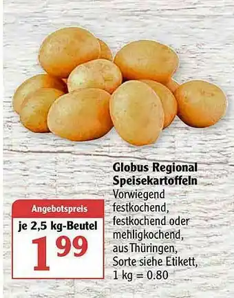 Globus Globus Regional Speisekartoffeln Angebot