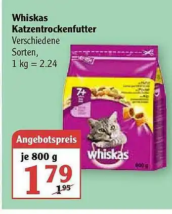 Globus Whiskas Katzentrockenfutter Angebot