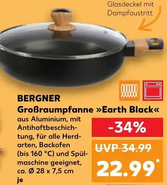 Kaufland BERGNER Großraumpfanne Earth Black Angebot