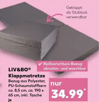 Kaufland LIV&BO Klappmatratze Angebot