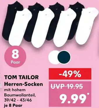 Kaufland TOM TAILOR Herren-Socken 8 Paar Angebot