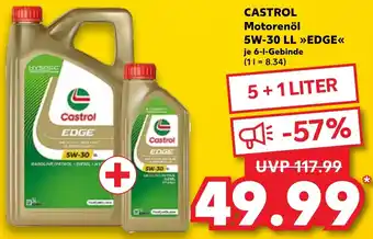 Kaufland CASTROL Motorenöl 5W-30 LL EDGE 6 L Angebot