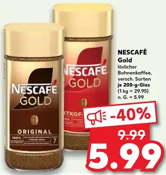 Kaufland NESCAFÉ Gold 200 g Glas Angebot