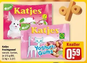 REWE Katjes Fruchtgummi versch. Sorten, je 175-g-Btl. Angebot