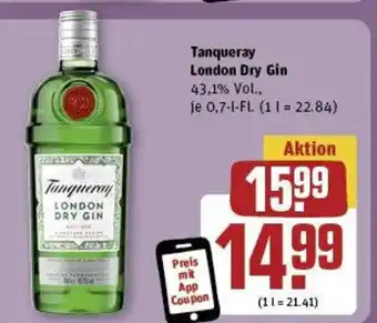 REWE Tanqueray London Dry Gin 700ml Angebot