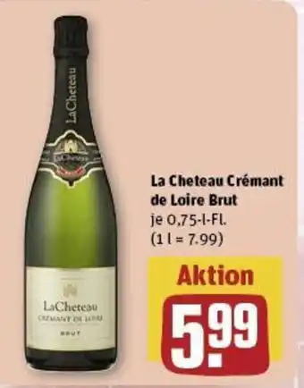 REWE La Cheteau Crémant de Loire Brut 750ml Angebot