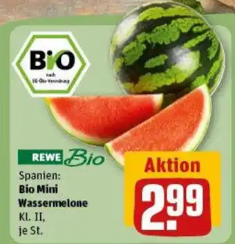 REWE Bio Mini Wassermelone Kl. II, je St. Angebot