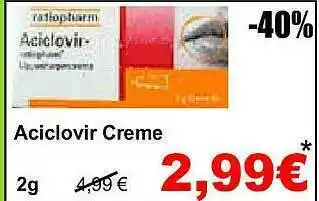 Globus Aciclovir Creme Angebot