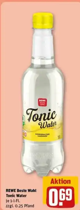 REWE REWE Beste Wahl Tonic Water je 1-l-Fl. Angebot