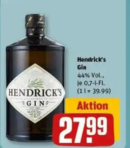 REWE Hendrick's Gin 700ml Angebot