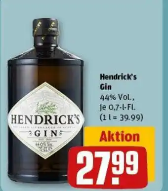 REWE Hendrick's Gin 700ml Angebot