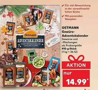 Kaufland Ostmann Gewürz-adventskalender  Angebot