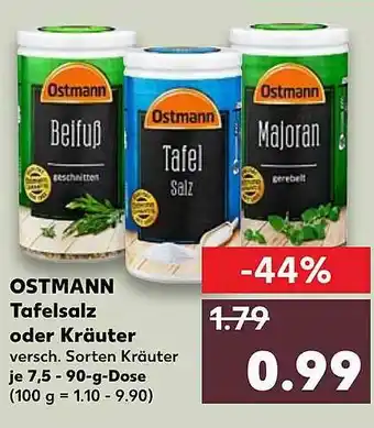 Kaufland Ostmann Tafelsalz Oder Kräuter Angebot