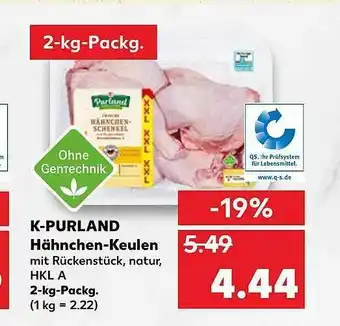 Kaufland K-purland Hähnchen-keulen Angebot