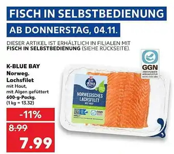 Kaufland K-blue Bay Lachsfilet Angebot