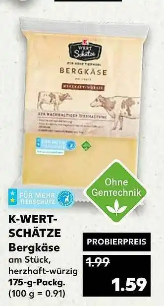 Kaufland K-wertschätze Bergkäse Angebot