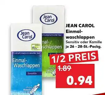 Kaufland Jean Carol Einmalwaschlappen Angebot