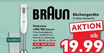 Kaufland Braun Küchengeräte Stabmixer Mq100 Curry Angebot