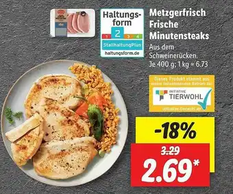 Lidl Metzgerfrisch Frische Minutensteaks Angebot