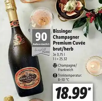 Lidl Bissinger Champagner Premium Cuvée Brut Oder Herb Angebot