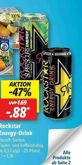 Lidl Rockstar Deutsche Energy-drink Angebot