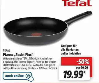 Lidl Tefal Pfanne „resist Plus” Angebot