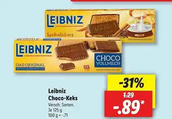 Lidl Leibniz Choco-keks Angebot